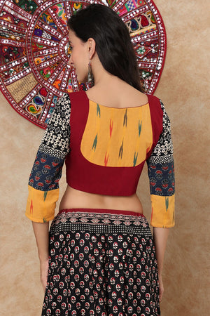 Multi Color Printed Cotton Blouse (NCBL-003-MULT)