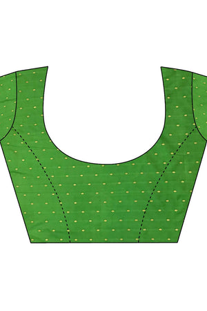 Green Paithani Peacock Woven Silk Saree (ND509)