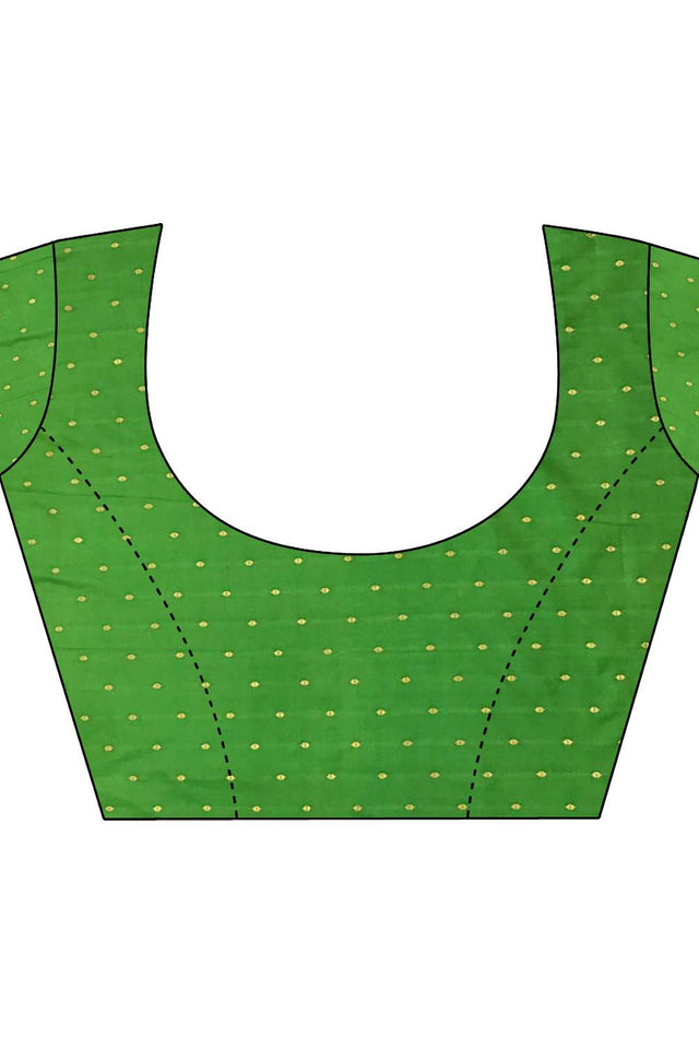 Green Paithani Peacock Woven Silk Saree (ND509)