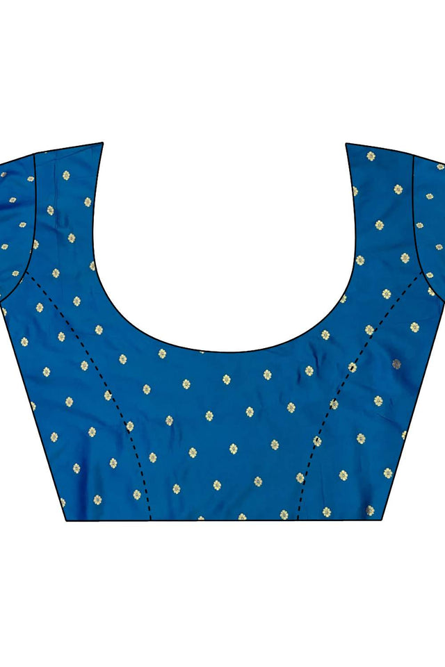 Royal Blue Paithani Peacock Woven Silk Saree (ND607)
