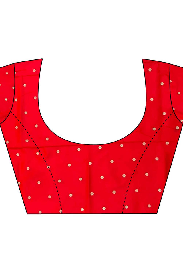 Red Paithani Floral Woven Silk Saree (ND908)