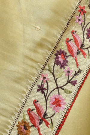 Cream Woven Tissue Saree (RBICCU6C3830)