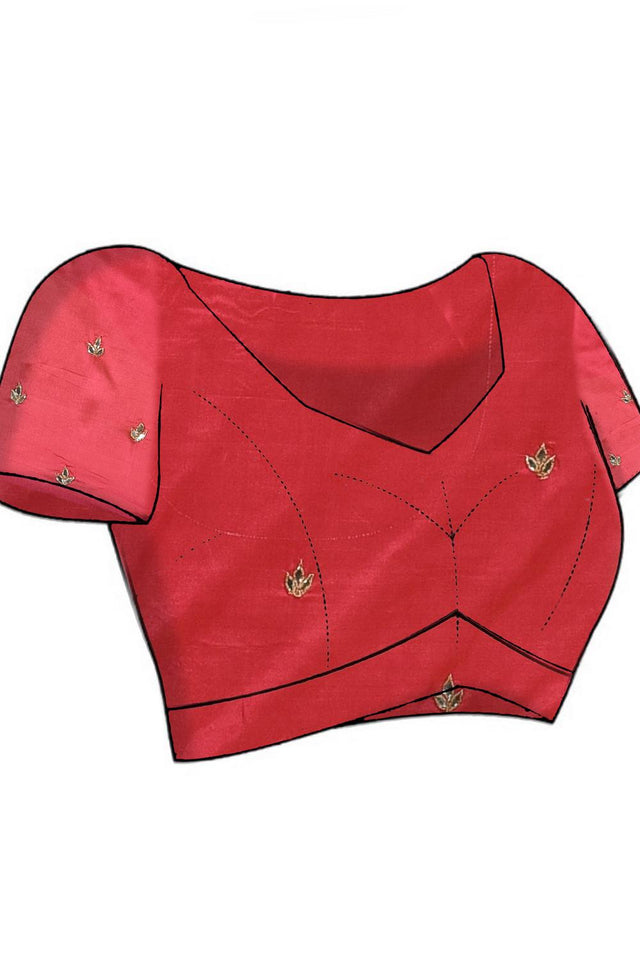 Violet Beads & Stone Embossed Silk Blend Saree (RBMQQZ6C3788)