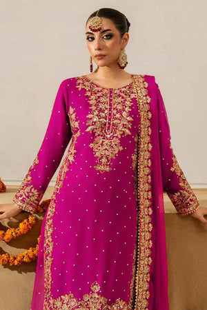 Pink Embroidered Georgette Palazzo Suits (RT-5901-Pink)