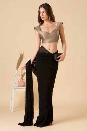 Copper Solid Silk Blouse