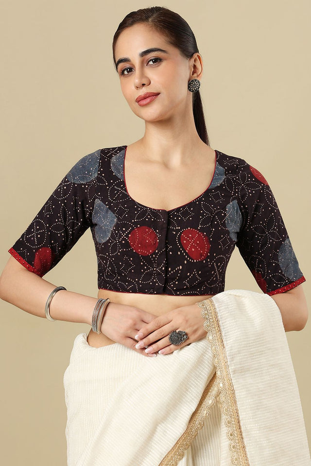 Multi Color Printed Cotton Blouse (SUMR-023-MULT)