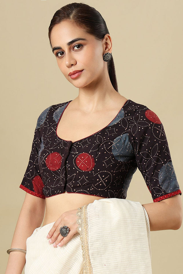 Multi Color Printed Cotton Blouse (SUMR-023-MULT)