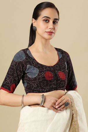 Multi Color Printed Cotton Blouse (SUMR-023-MULT)