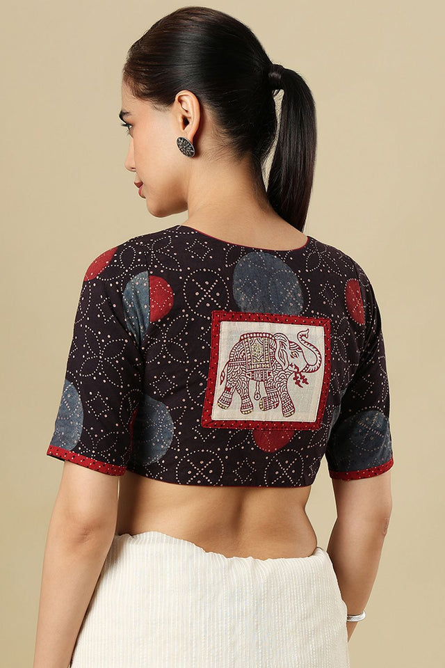 Multi Color Printed Cotton Blouse (SUMR-023-MULT)