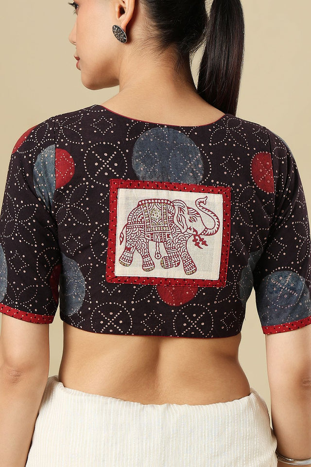 Multi Color Printed Cotton Blouse (SUMR-023-MULT)