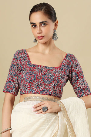 Multi Color Printed Cotton Blouse (SUMR-025-MULT)