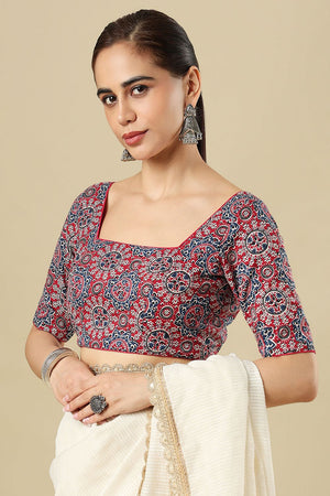 Multi Color Printed Cotton Blouse (SUMR-025-MULT)
