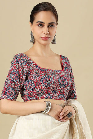 Multi Color Printed Cotton Blouse (SUMR-025-MULT)