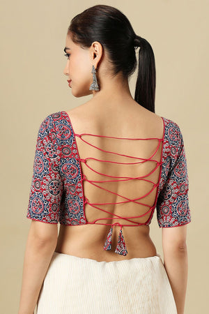 Multi Color Printed Cotton Blouse (SUMR-025-MULT)