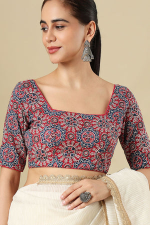 Multi Color Printed Cotton Blouse (SUMR-025-MULT)