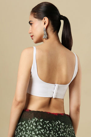 White Solid Linen Blouse (SUMR-029-WHTE)