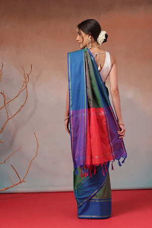 Green Solid Art Silk Saree (SZ-AURA8-GN-3166)