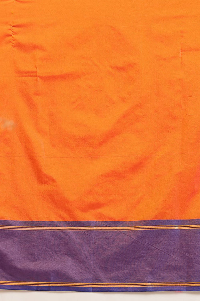Orange Solid Art Silk Saree (SZ-AURA8-ORG-3167)