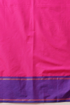 Pink Solid Art Silk Saree (SZ-AURA8-PN-3169)