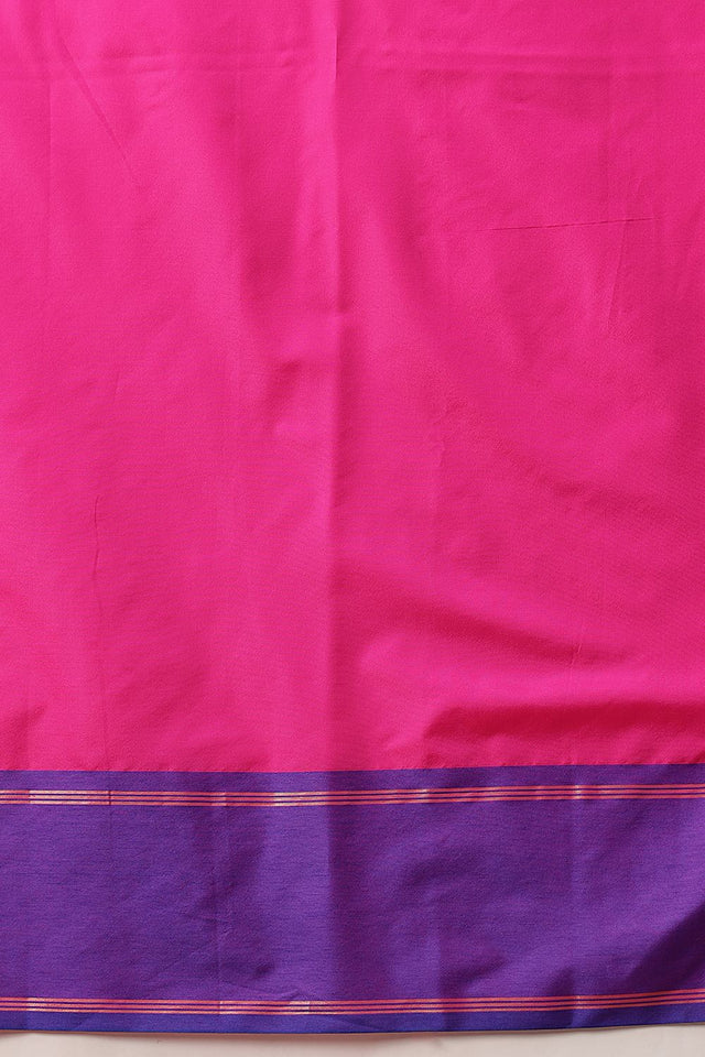 Pink Solid Art Silk Saree (SZ-AURA8-PN-3169)