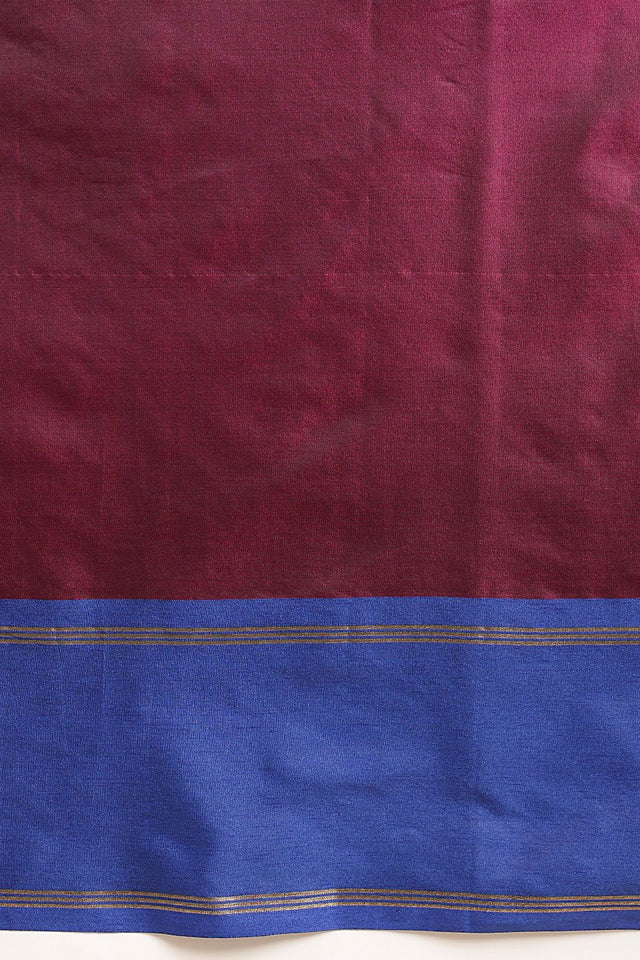Violet Solid Art Silk Saree (SZ-AURA8-PP-3165)