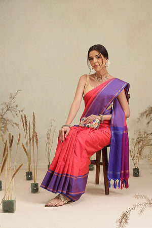 Red Solid Art Silk Saree (SZ-AURA8-RD-3168)
