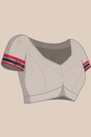 White Solid Soft Silk Saree