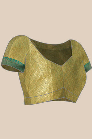 Yellow Zari Woven Silk Saree