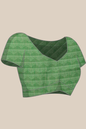 Brown Chanderi Floral Printed Cotton  Saree