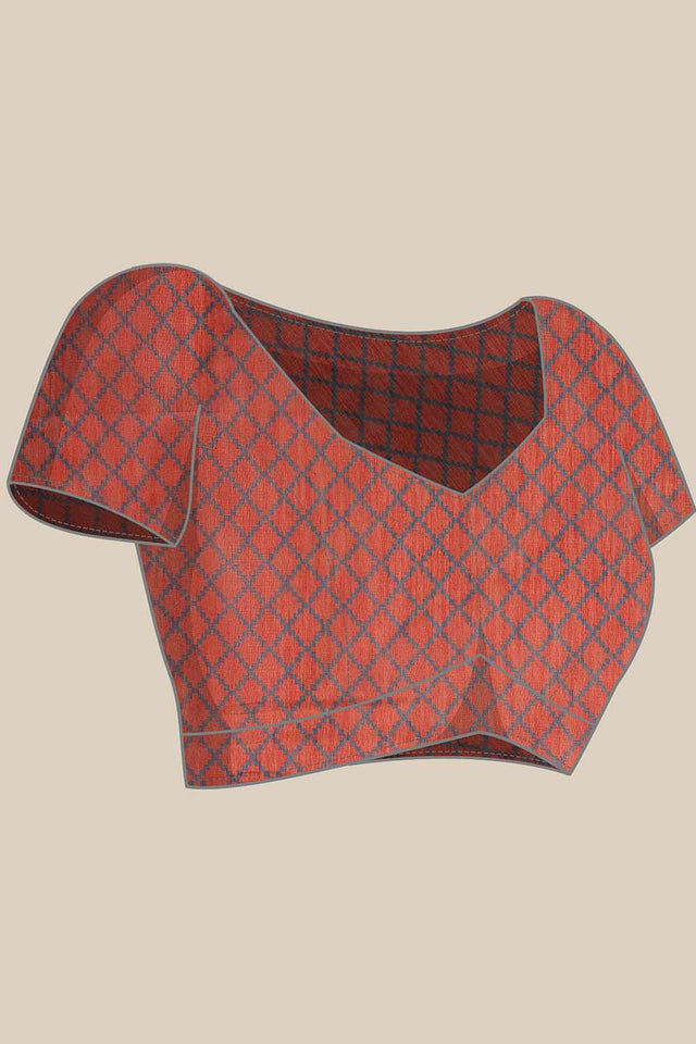 Multi-Color Chanderi Printed Cotton  Saree