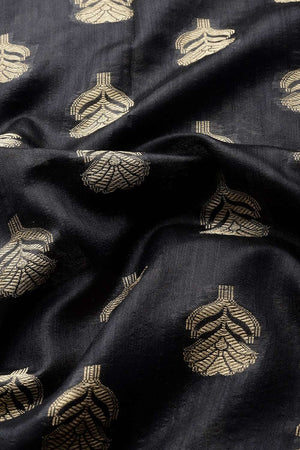 Black Woven Kanjivaram Silk Saree