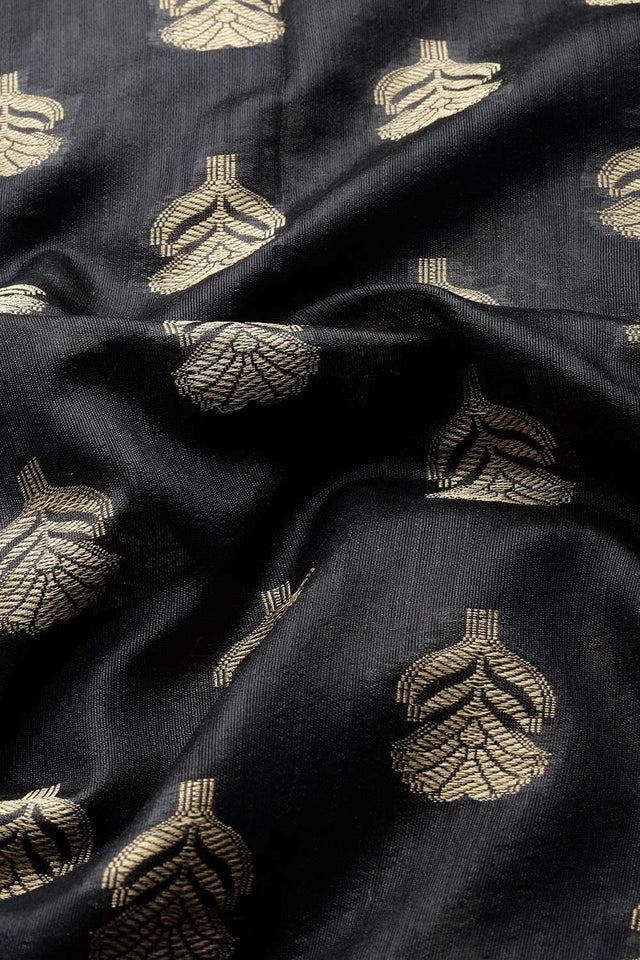 Black Woven Kanjivaram Silk Saree