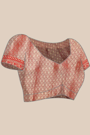 Grey Woven Kanjivaram Silk Saree