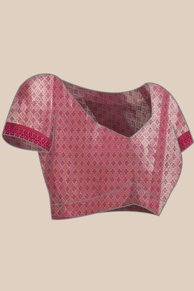 Navy Blue Woven Kanjivaram Silk Saree