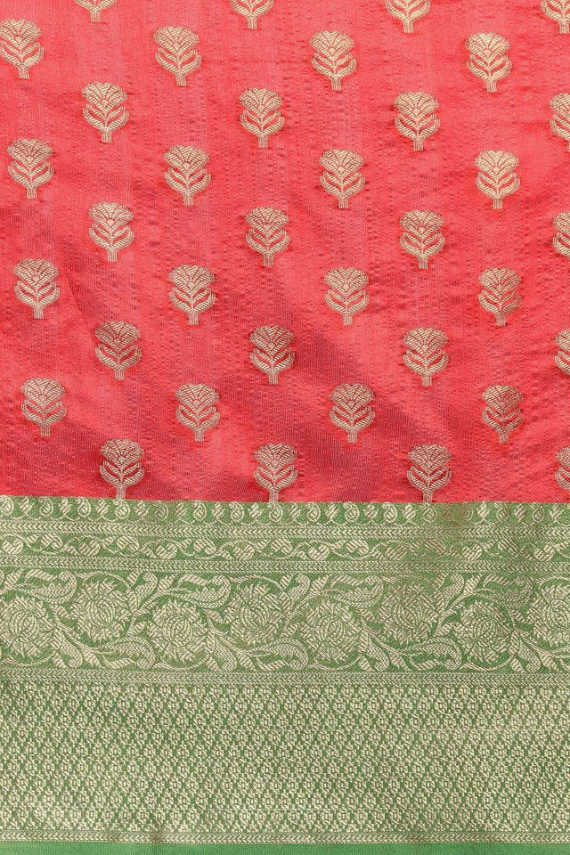 Red Woven Kanjivaram Silk Saree