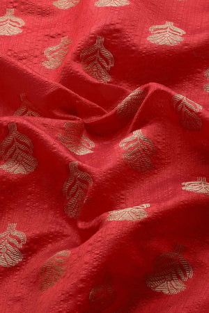 Red Woven Kanjivaram Silk Saree