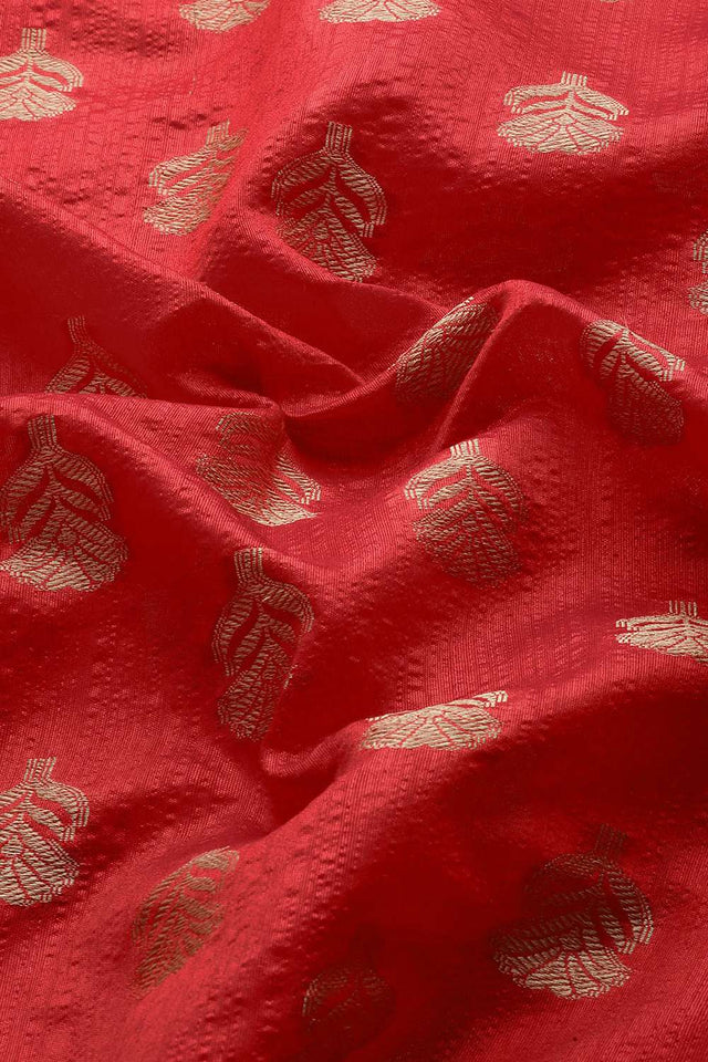 Red Woven Kanjivaram Silk Saree