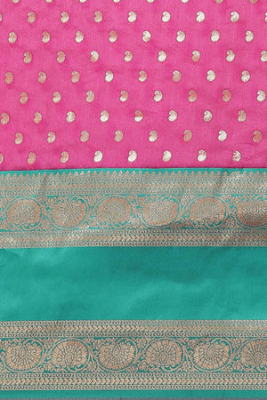 Magenta Woven Kanjivaram Silk Saree