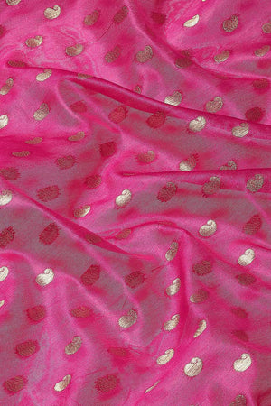 Magenta Woven Kanjivaram Silk Saree