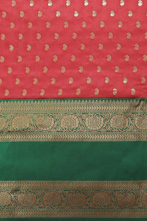 Red Woven Kanjivaram Silk Saree