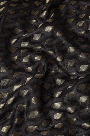 Black Woven Kanjivaram Silk Saree