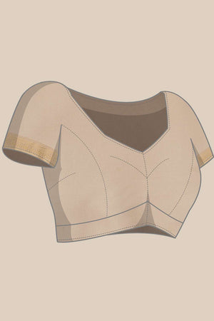 Beige Digital Printed Art Silk Saree