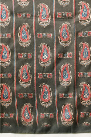 Black Paisley Printed Art Silk Saree (SZ-DGAJRAKH-3284)