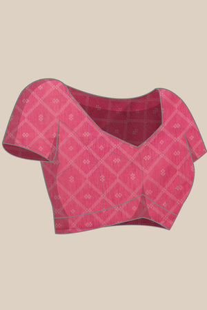 Blue Banarasi Abstract Printed Silk  Saree