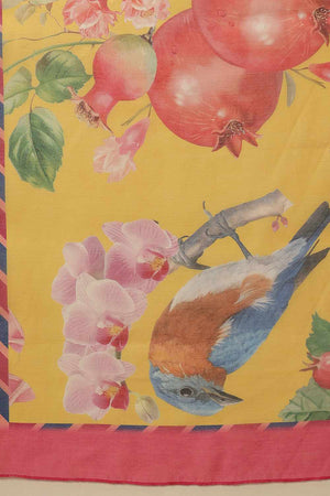 Green Banarasi Abstract Printed Silk  Saree