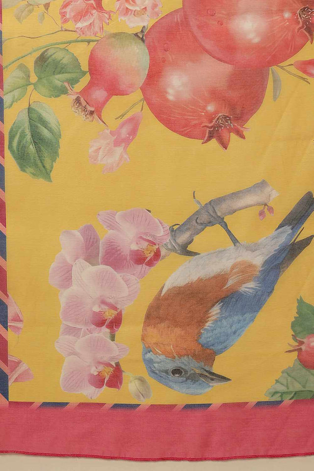 Green Banarasi Abstract Printed Silk  Saree