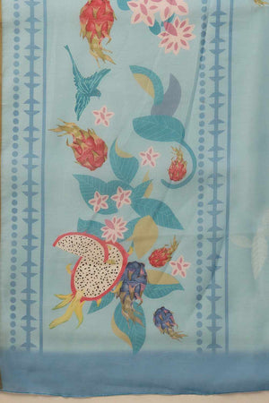 Yellow Banarasi Printed Silk  Saree