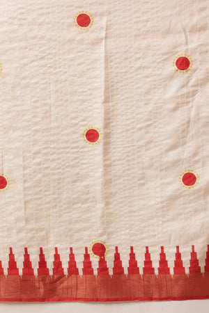 Beige Floral Printed Art Silk Saree (SZ-DGDEVI2-3278)