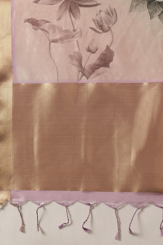 Multi Color Printed Tissue Saree (SZ-DGDOLPHIN-3055)