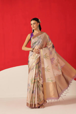 Multi Color Printed Tissue Saree (SZ-DGDOLPHIN-3060)
